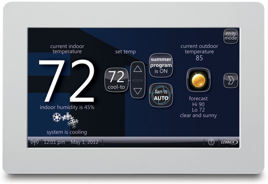 Das intelligente Lennox iComfort-Thermostat