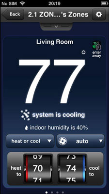 Das intelligente Lennox iComfort-Thermostat