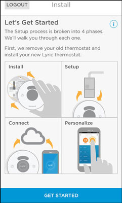 Intelligentes Thermostat von Honeywell