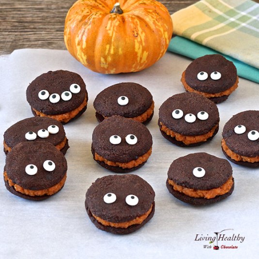 Rezept für Whoopie Pies mit Kürbisfüllung (Paleo, Gluten/Getreidefrei)