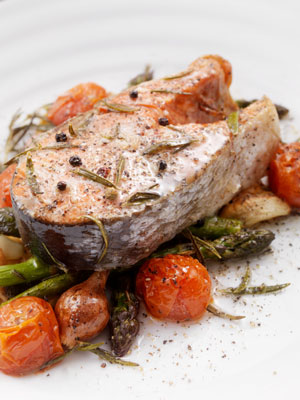 Fisch mit Spargel (Pesce con gli Asparagi)