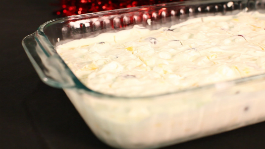 Rezept für gefrorenen Obstsalat