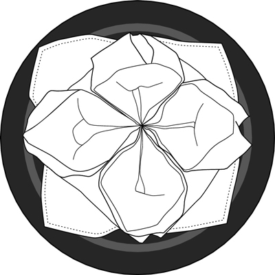 Wie man schicke gefaltete Servietten herstellt